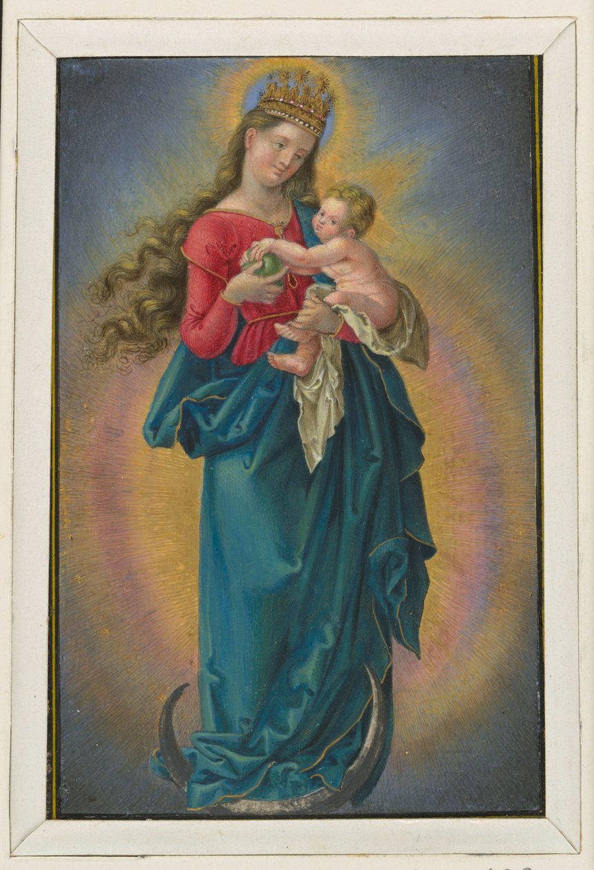 Maria på månskäran med stjärnkrona av Albrecht Dürer