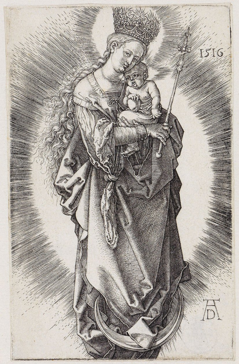 Maria med spira och stjärnkrona av Albrecht Dürer