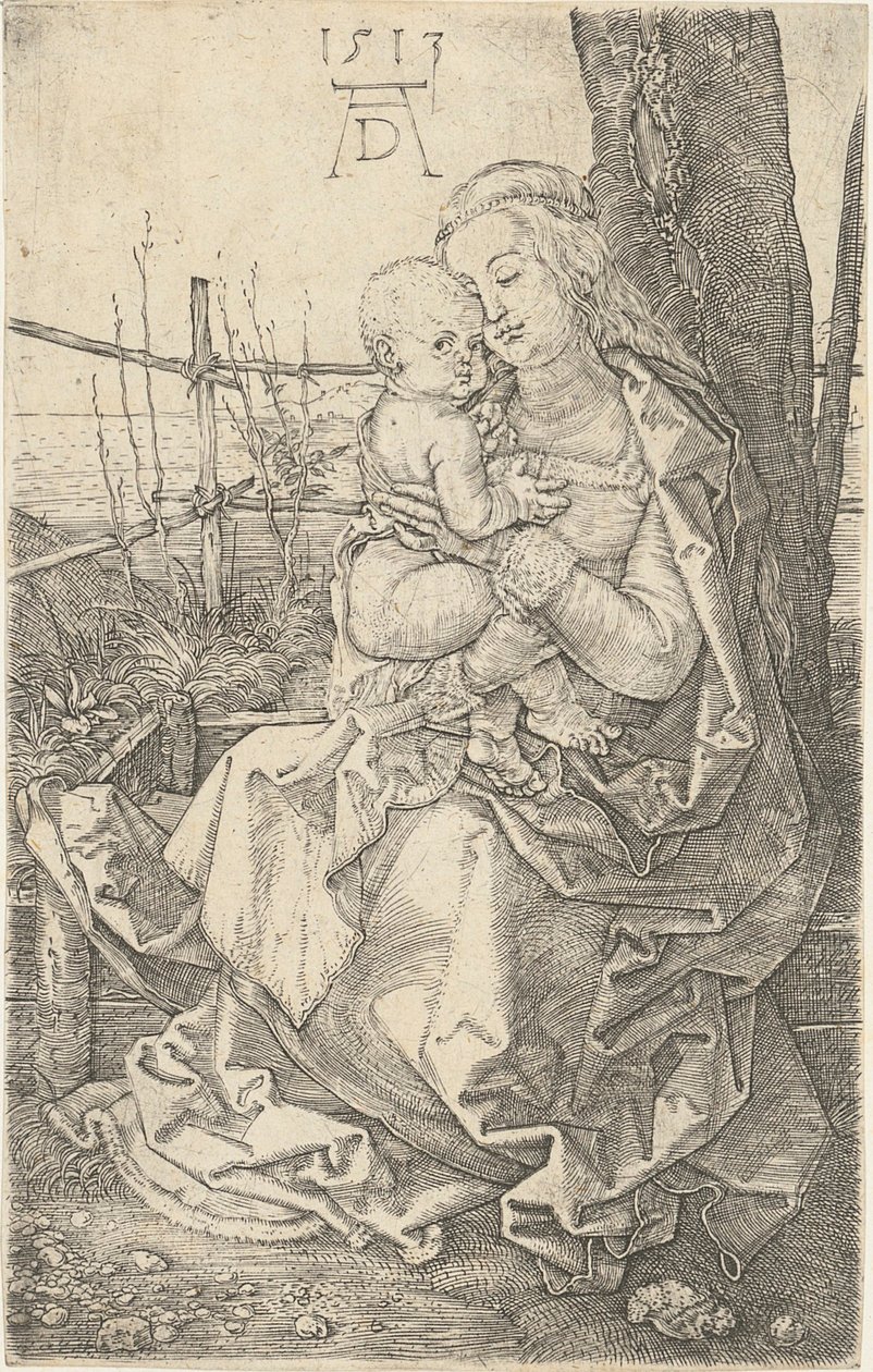 Maria med barnet vid trädet av Albrecht Dürer