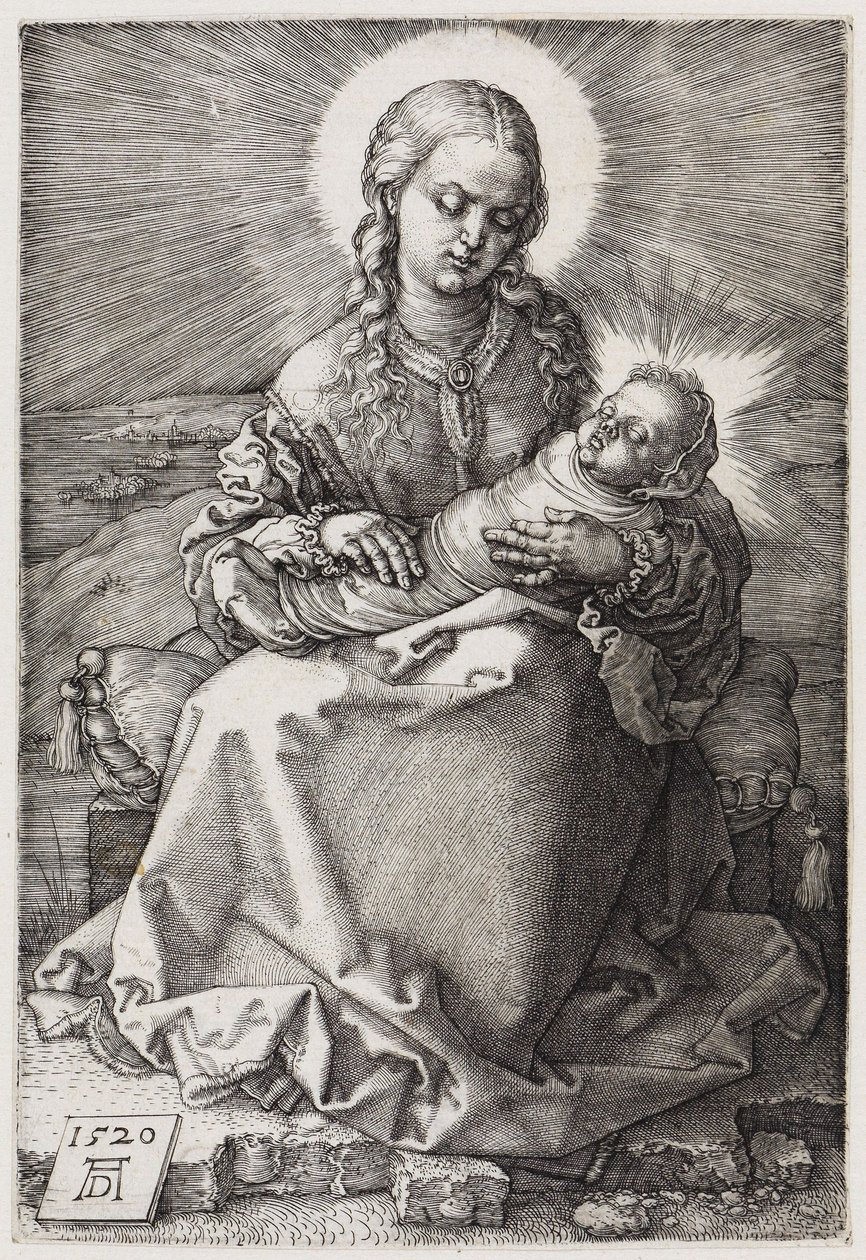 Maria med det spädbarnet i famnen av Albrecht Dürer