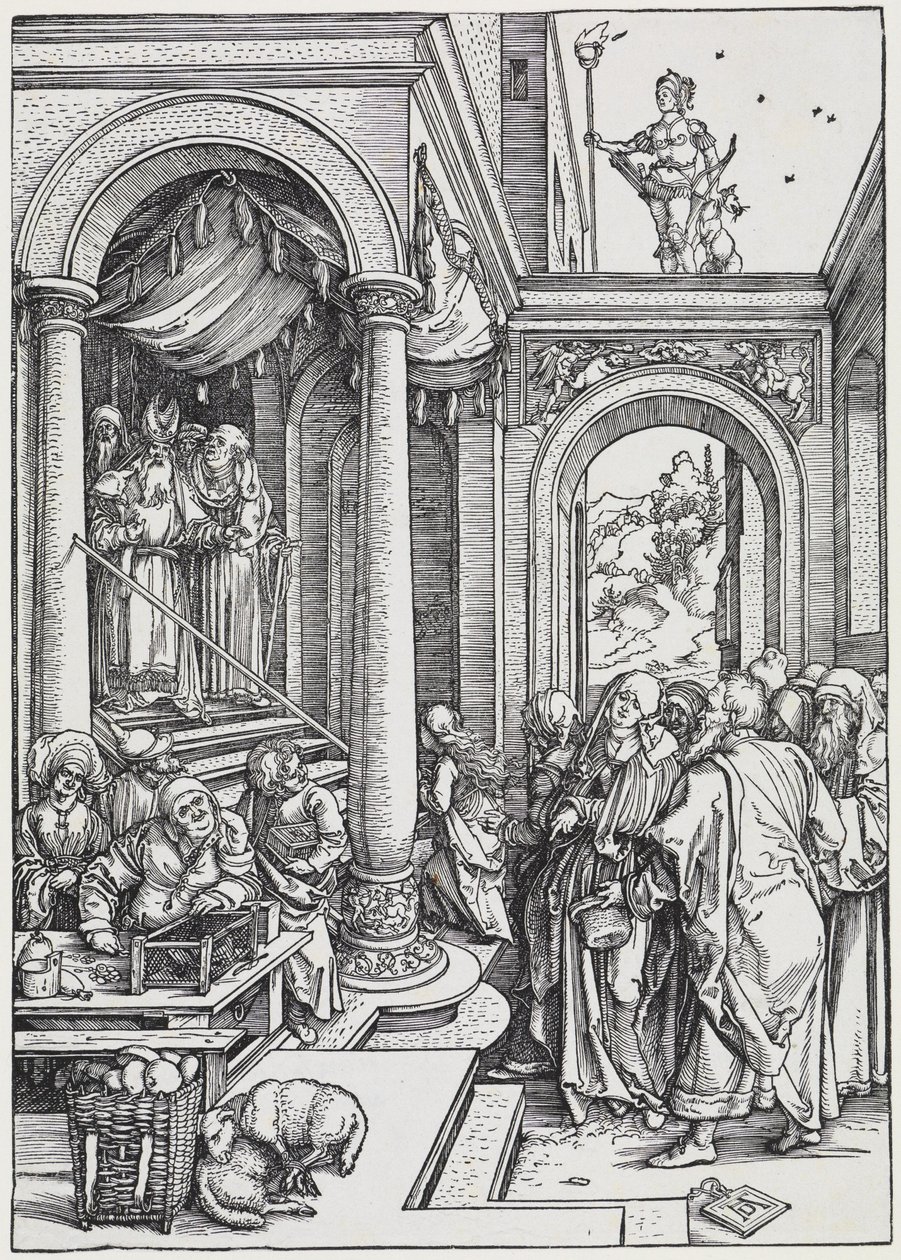 Marias besök i templet av Albrecht Dürer