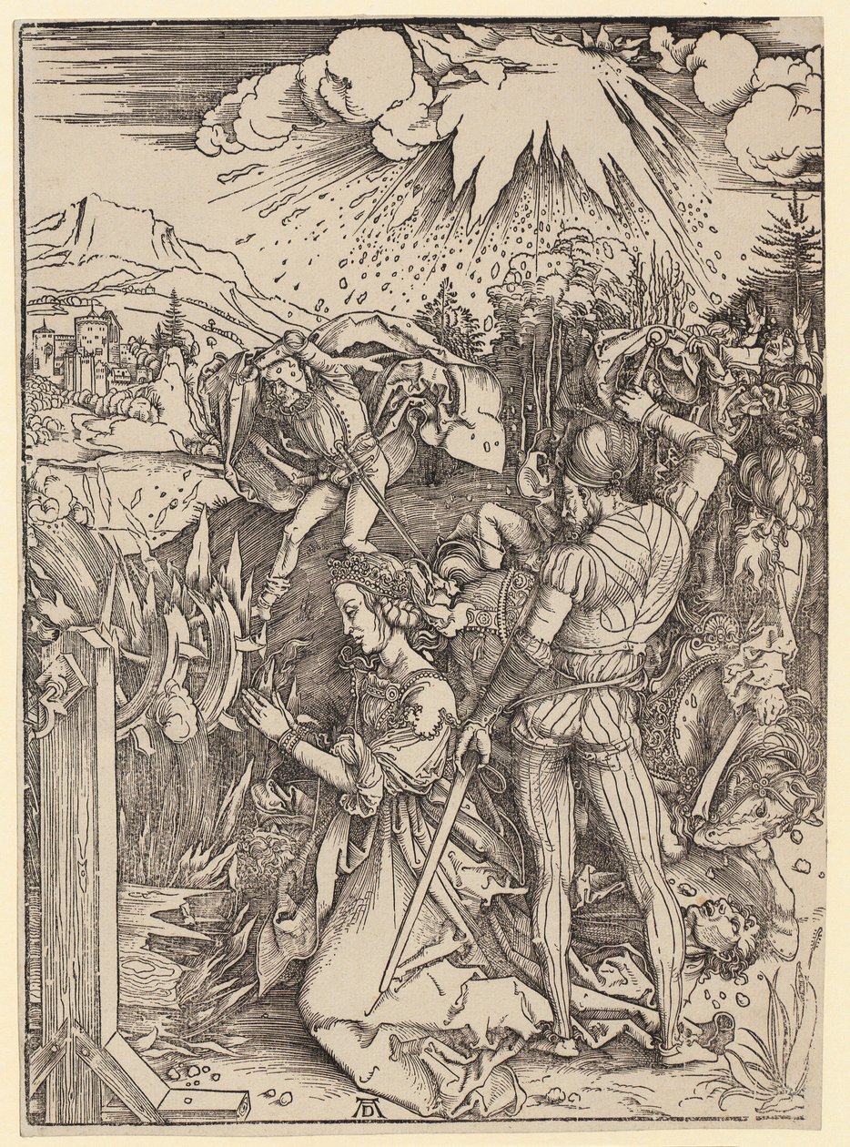 Den heliga Katarinas martyrium av Albrecht Dürer