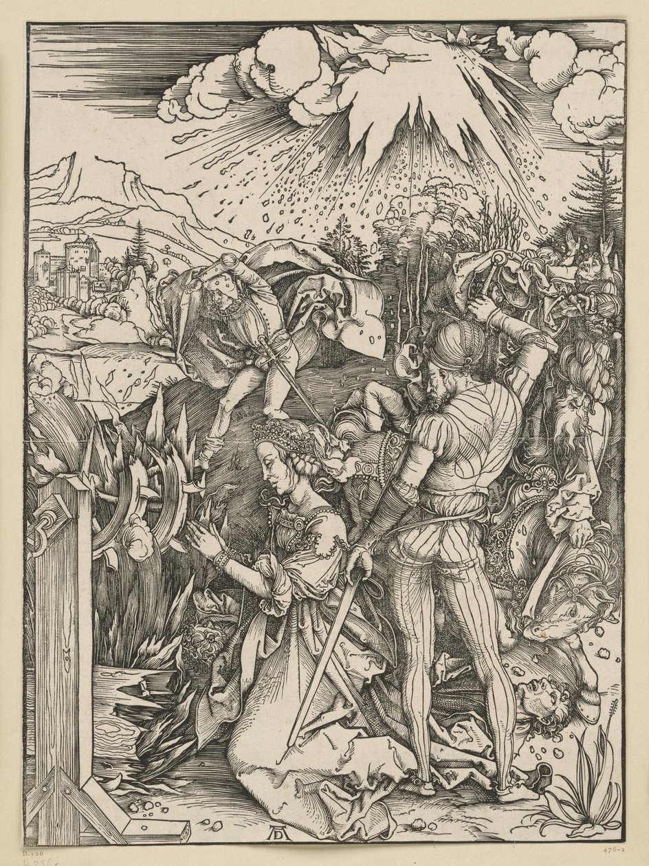 Den heliga Katarinas martyrskap av Albrecht Dürer