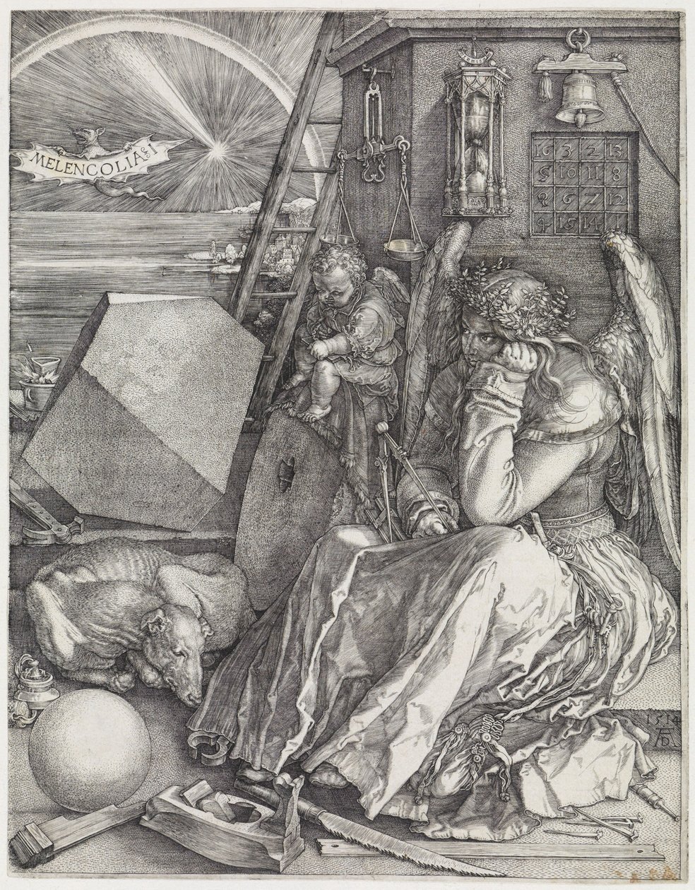 Melencolia I (Melankolin) av Albrecht Dürer