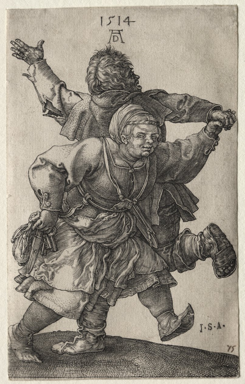Ett bondpar som dansar av Albrecht Dürer