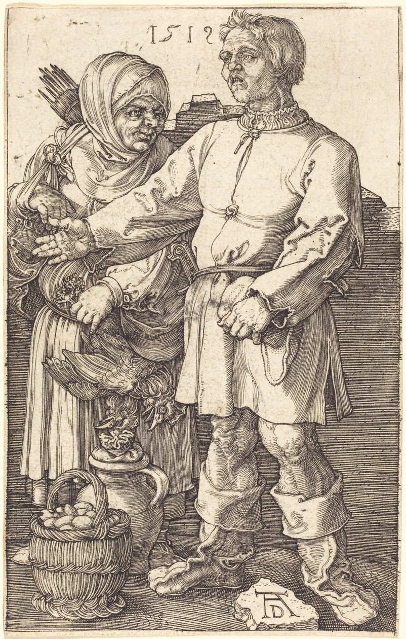Bondepar på marknaden av Albrecht Dürer