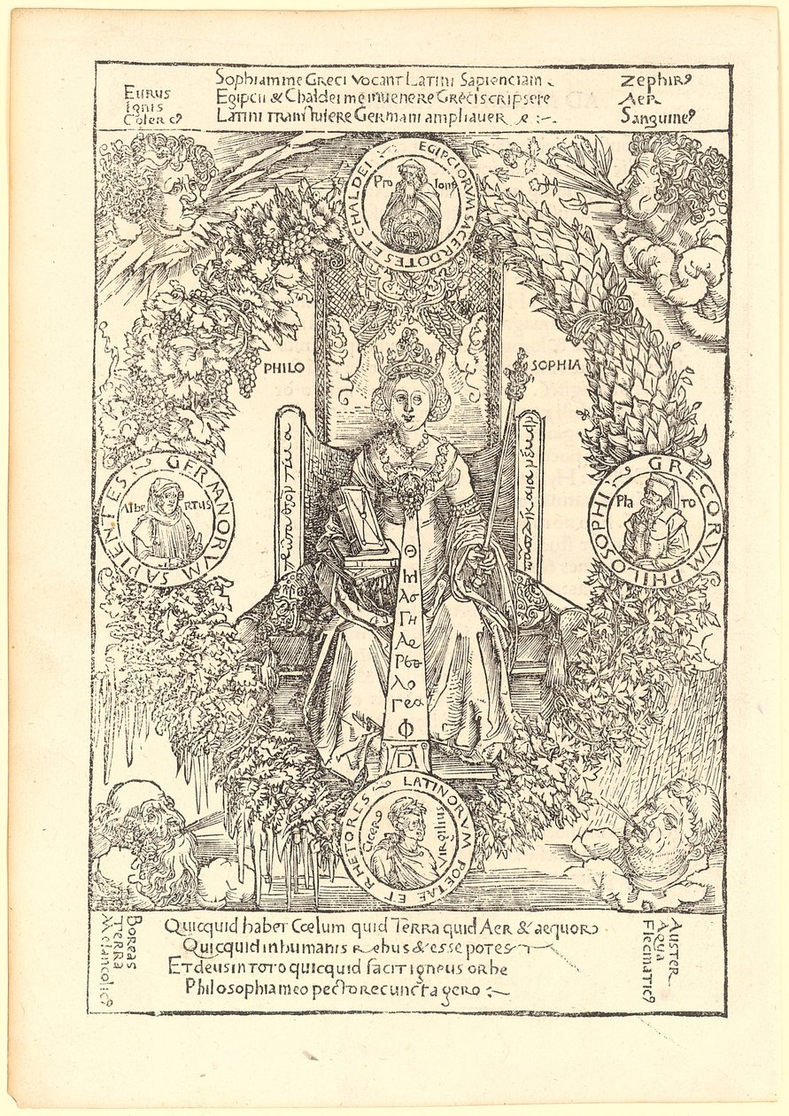 Filosofi (Philosophia) av Albrecht Dürer