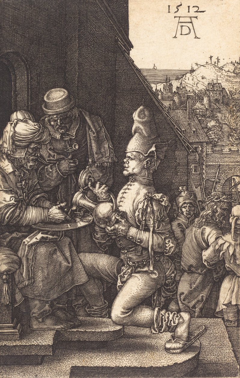 Pilatus tvättar sina händer, 1512. av Albrecht Dürer