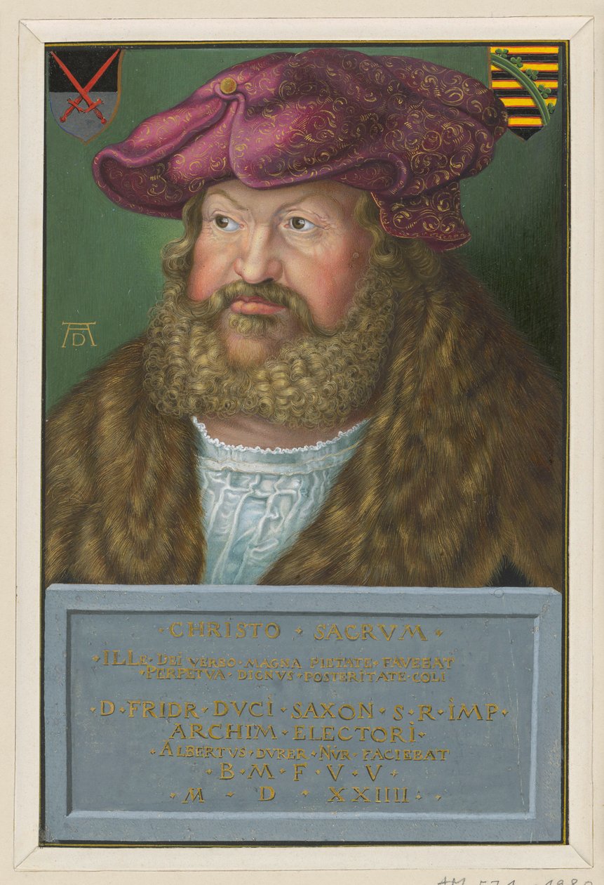 Porträtt av Fredrik den vise, kurfurste av Sachsen av Albrecht Dürer