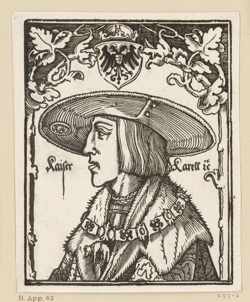 Porträtt av Karl V av Albrecht Dürer