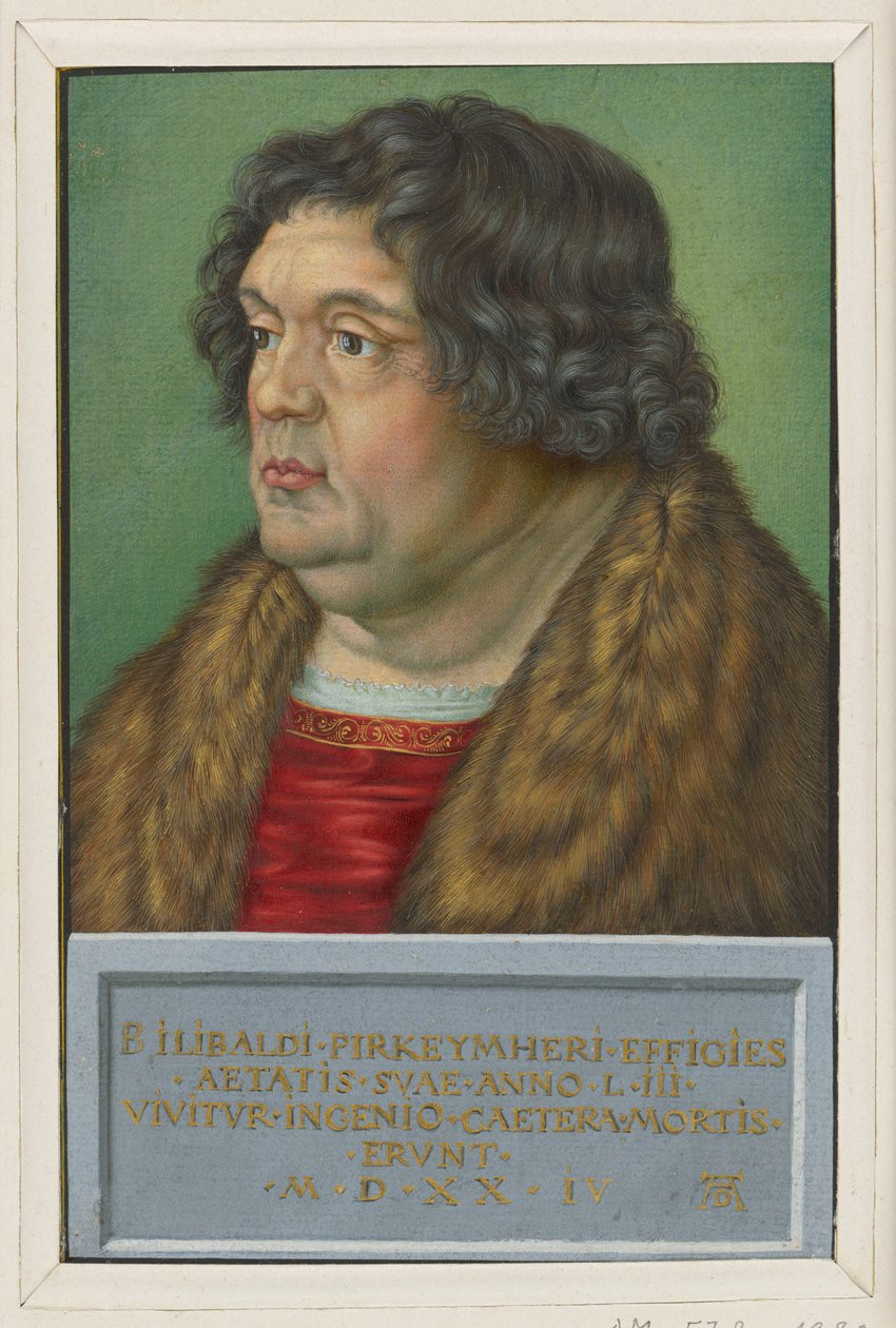 Porträtt av Willibald Pirckheimer av Albrecht Dürer