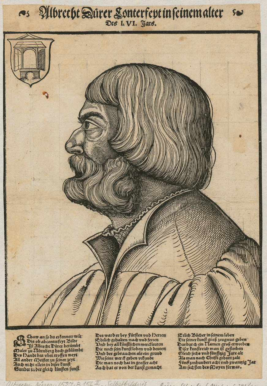 Porträtt av Albrecht Dürer av Albrecht Dürer