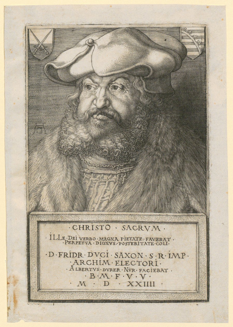 Porträtt av Fredrik den vise, kurfurste av Sachsen av Albrecht Dürer