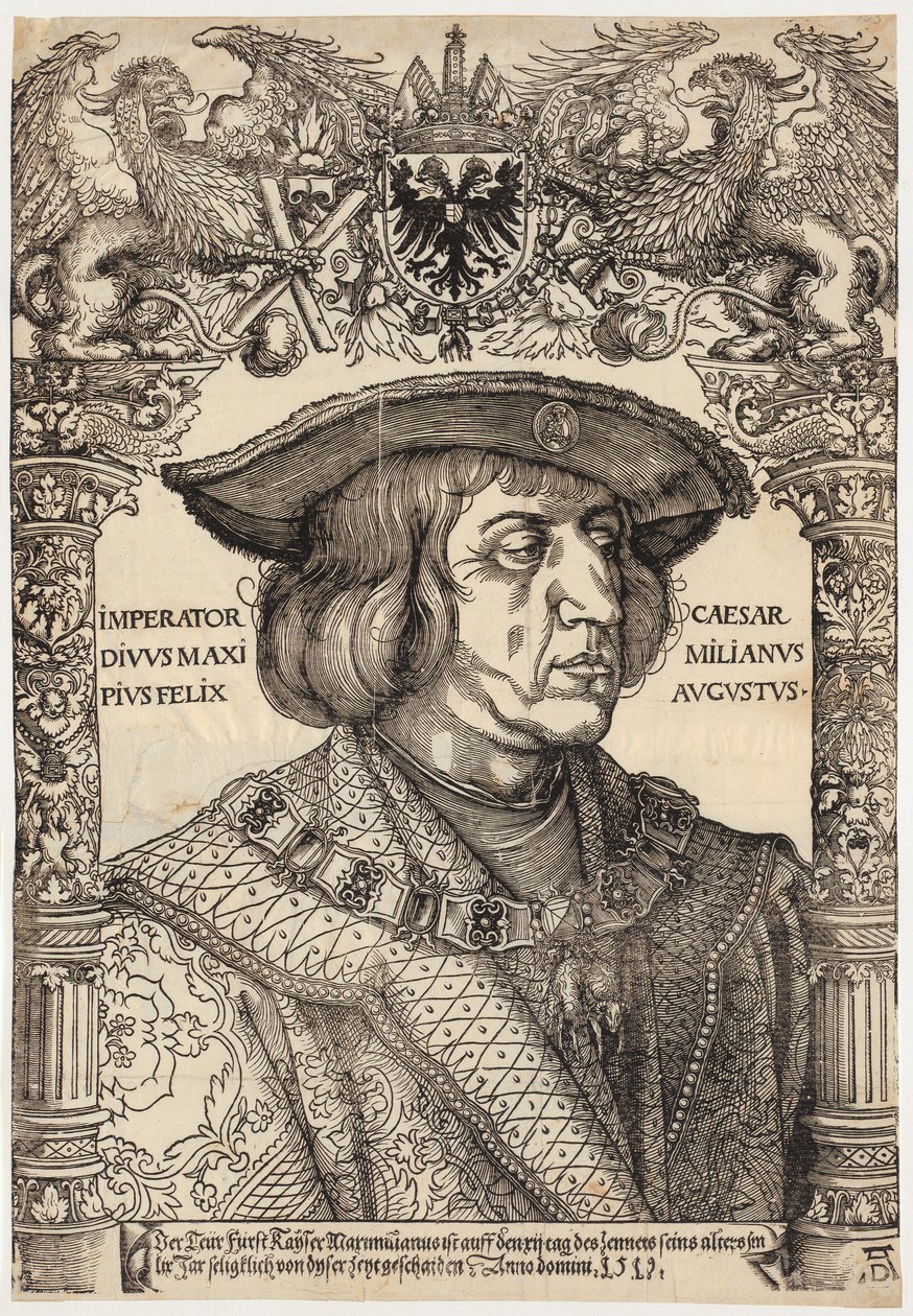 Porträtt av kejsar Maximilian I av Albrecht Dürer