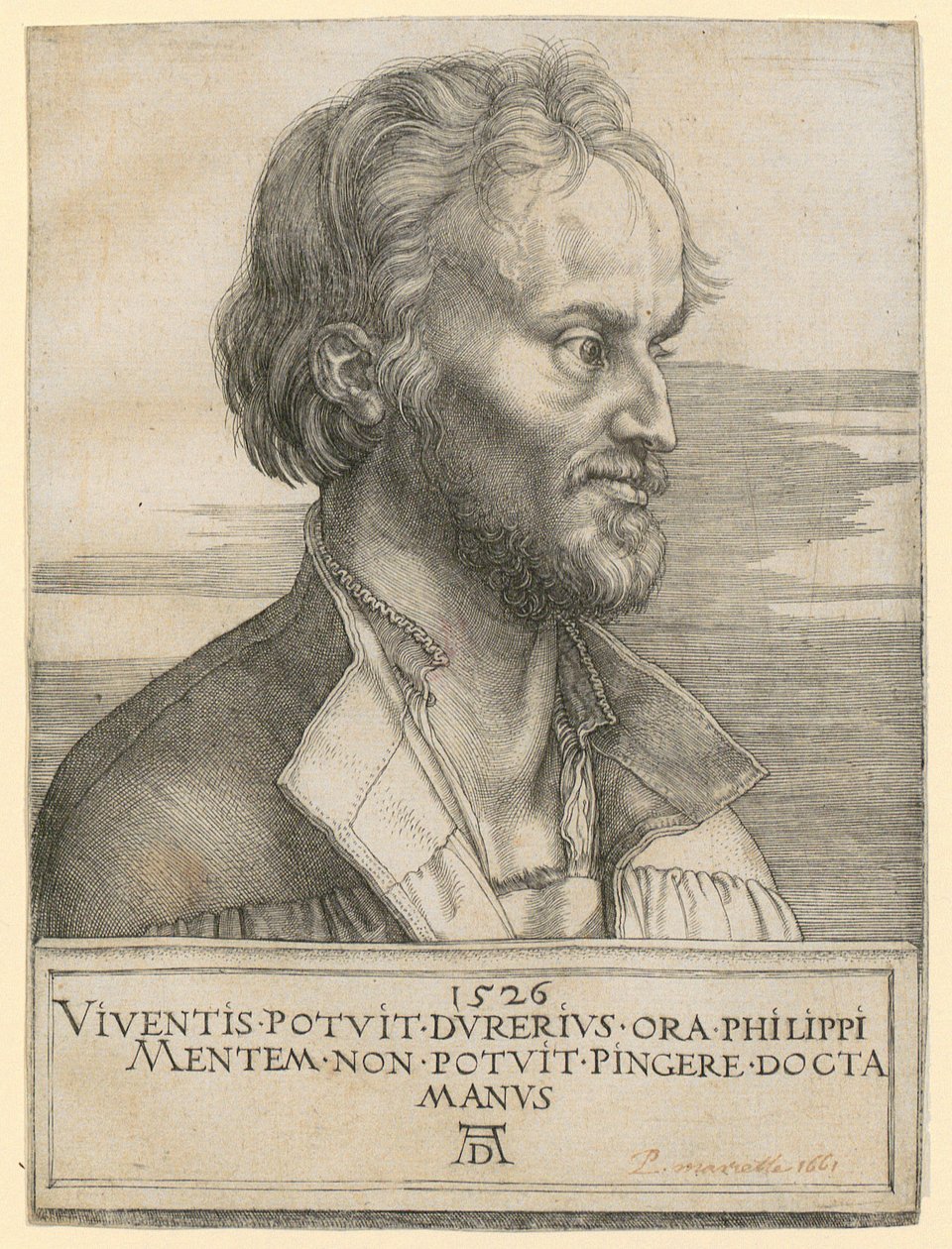 Porträtt av Philipp Melanchthon av Albrecht Dürer