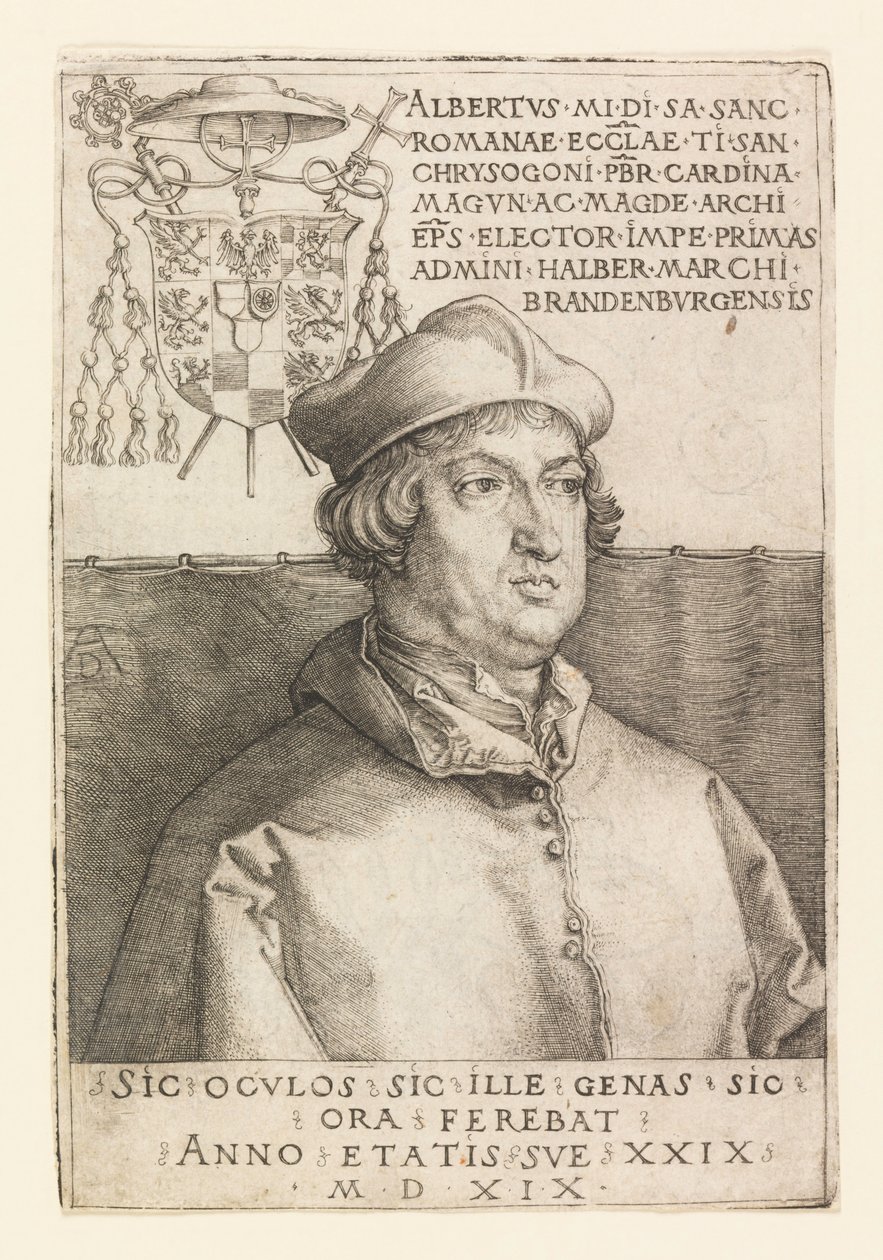 Porträtt av Albert av Mainz av Albrecht Dürer