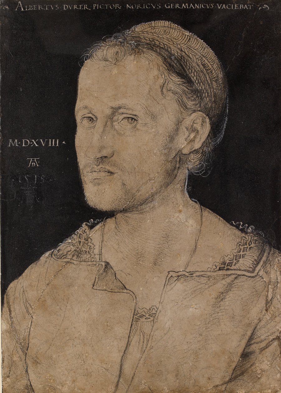 Porträtt av Hans Burgkmair, 1518 av Albrecht Dürer