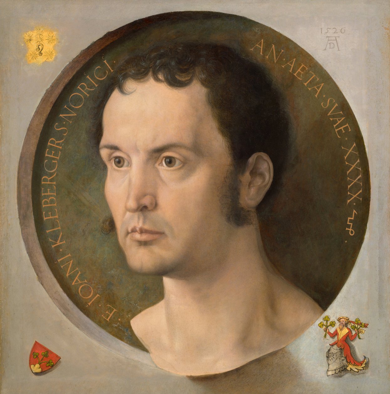 Porträtt av Johann Kleeberger, 1526 av Albrecht Dürer