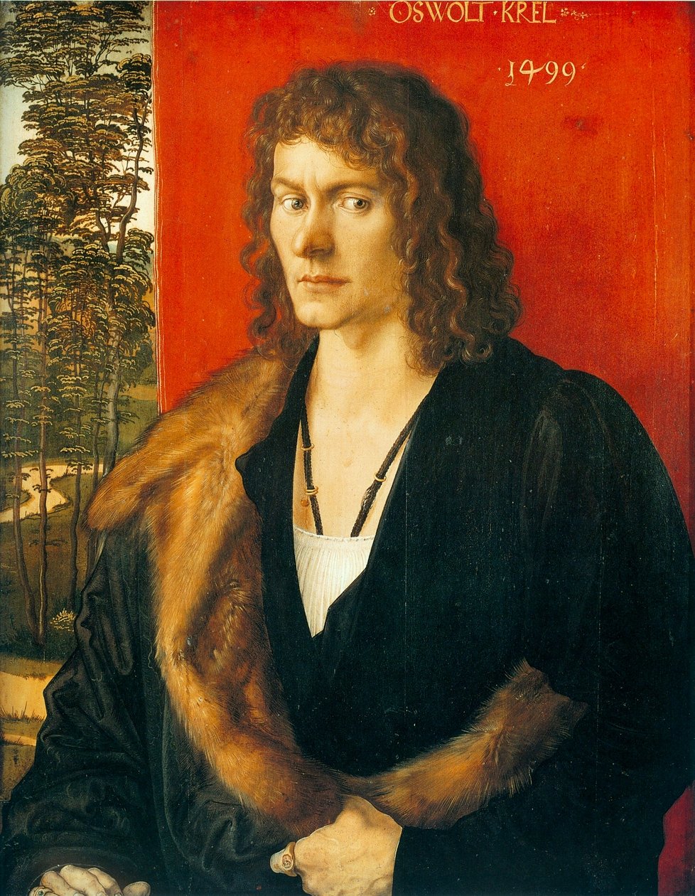 Porträtt av Oswolt Krel: Oswolt Krel av Albrecht Dürer