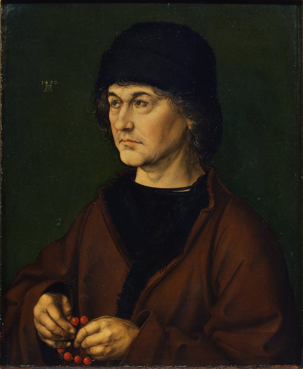 Porträtt av konstnärens fader, 1490 av Albrecht Dürer