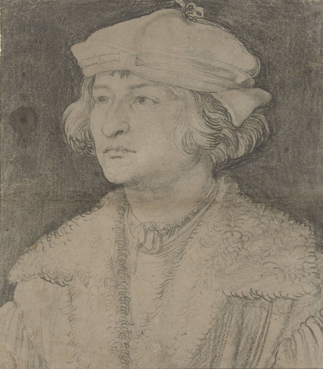 Porträtt av en ung man med hatt, ca 1506 av Albrecht Dürer