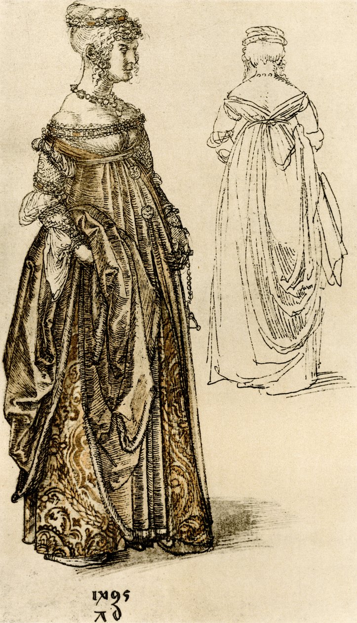 Posh venetiansk dam av Albrecht Dürer