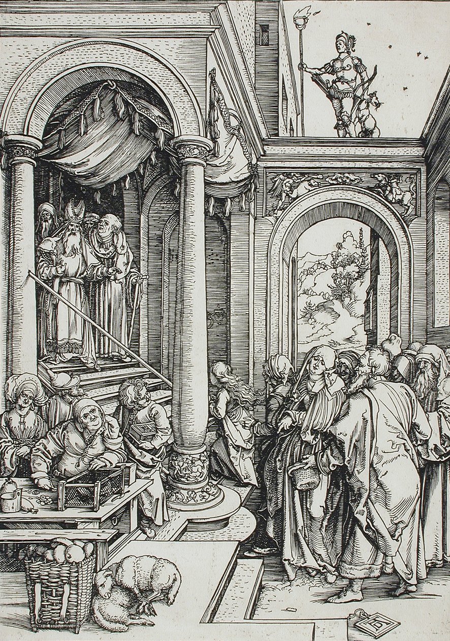 Marias frambärande i templet av Albrecht Dürer