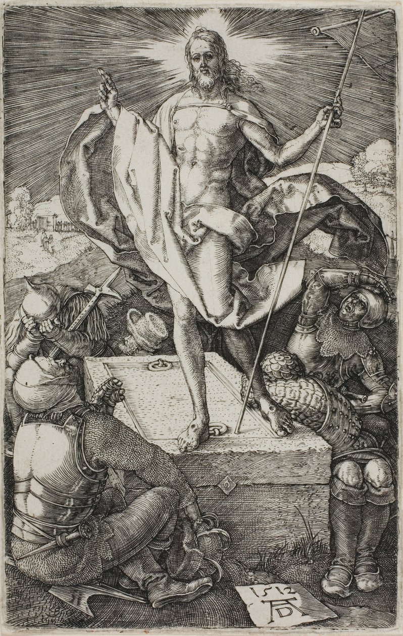 Resurrection, från The Engraved Passion av Albrecht Dürer