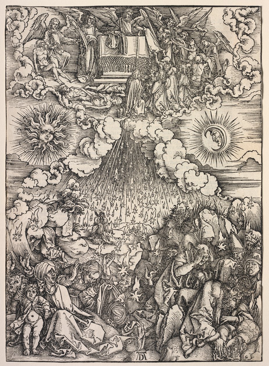 Johannes uppenbarelse: Öppnande av det sjätte inseglet av Albrecht Dürer