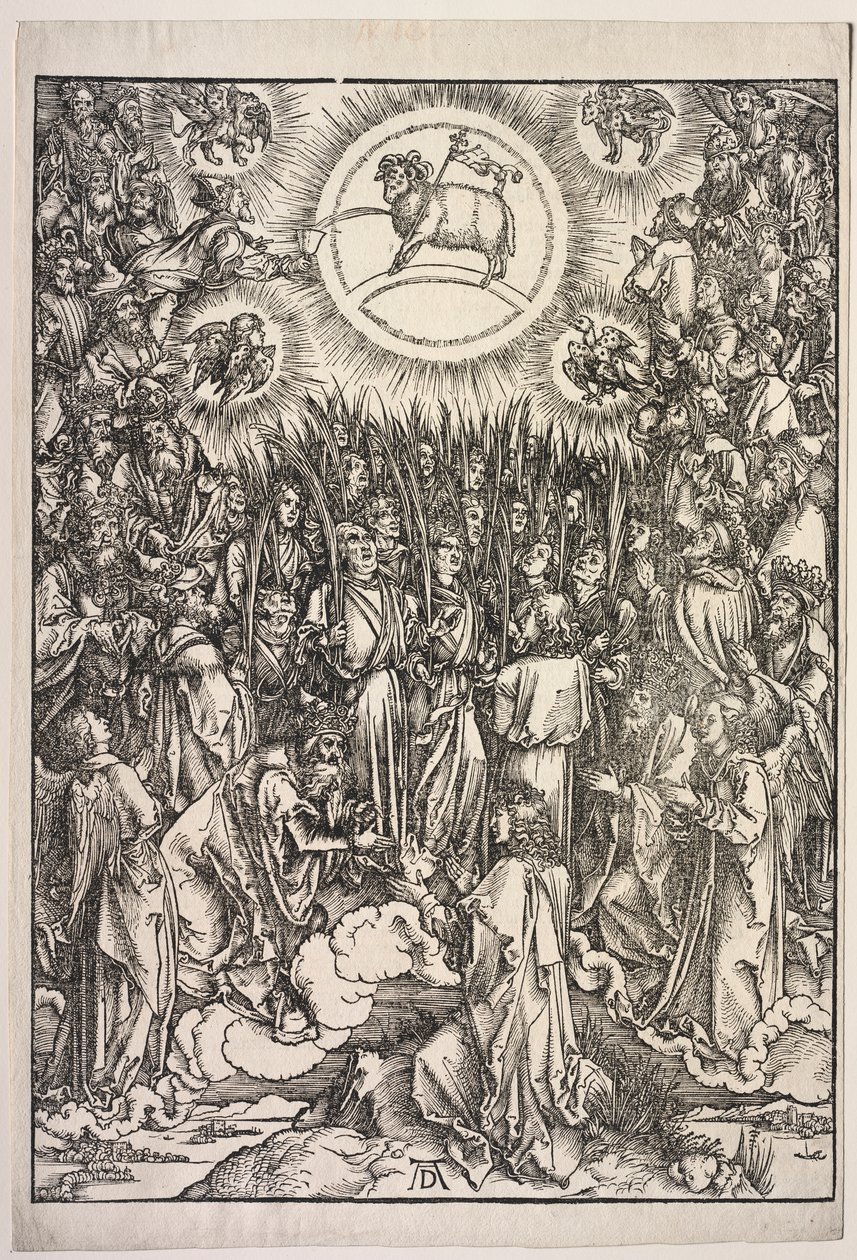 Johannes uppenbarelse: Lammets tillbedjan av Albrecht Dürer