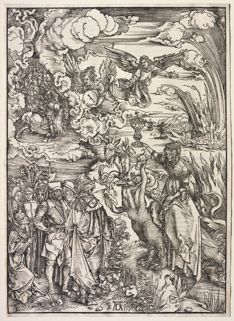 Johannes uppenbarelse: Kvinnan i Babylon av Albrecht Dürer