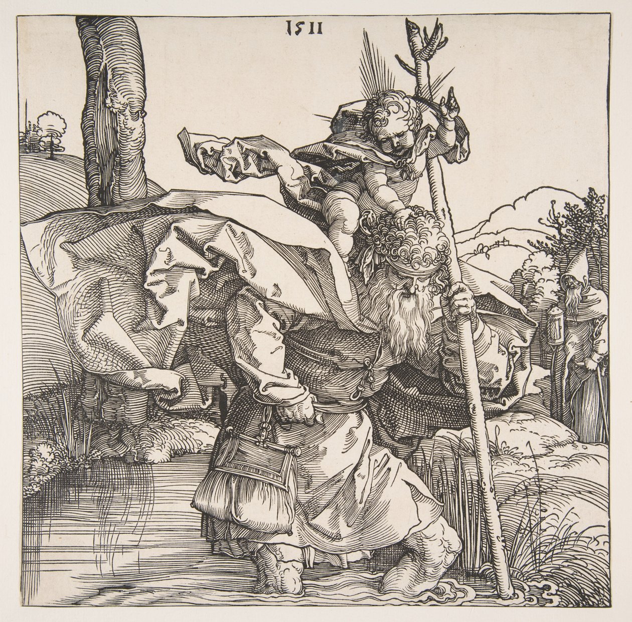 Sankt Kristoffer av Albrecht Dürer