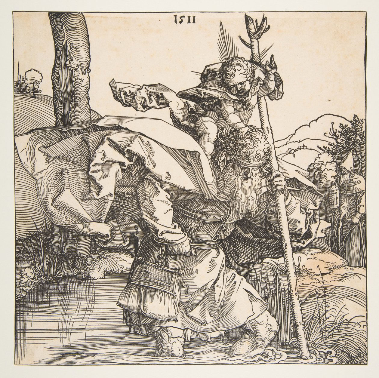 Sankt Kristoffer av Albrecht Dürer
