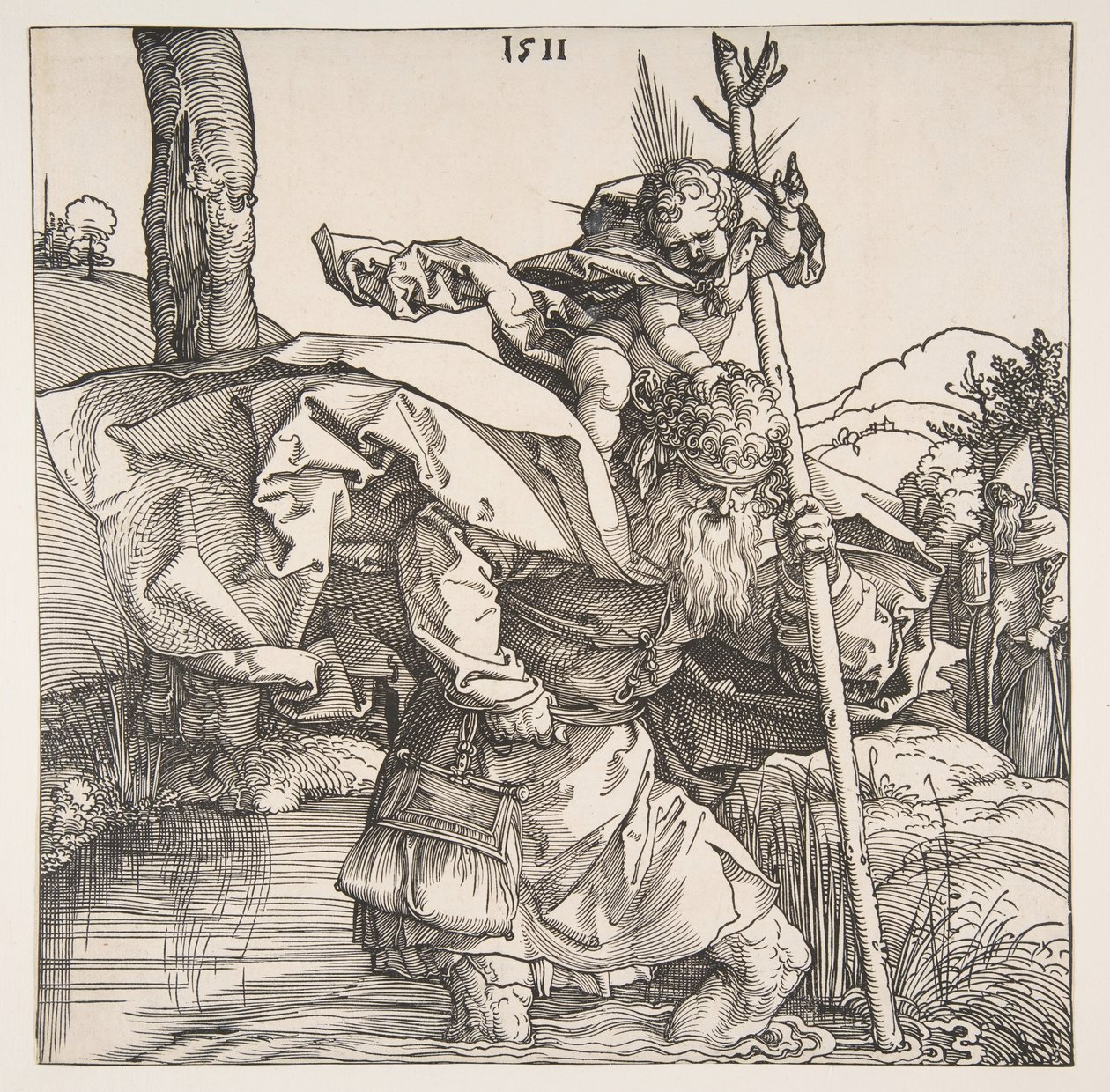 Sankt Christopher, 1511. av Albrecht Dürer