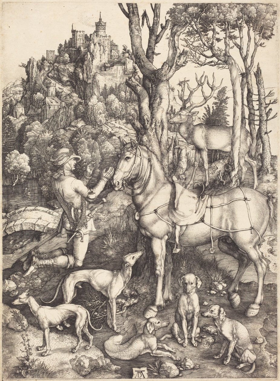 Sankt Eustachius av Albrecht Dürer