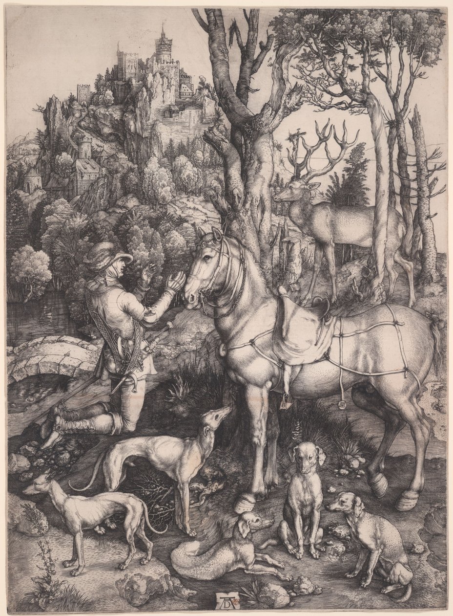 Sankt Eustachius av Albrecht Dürer