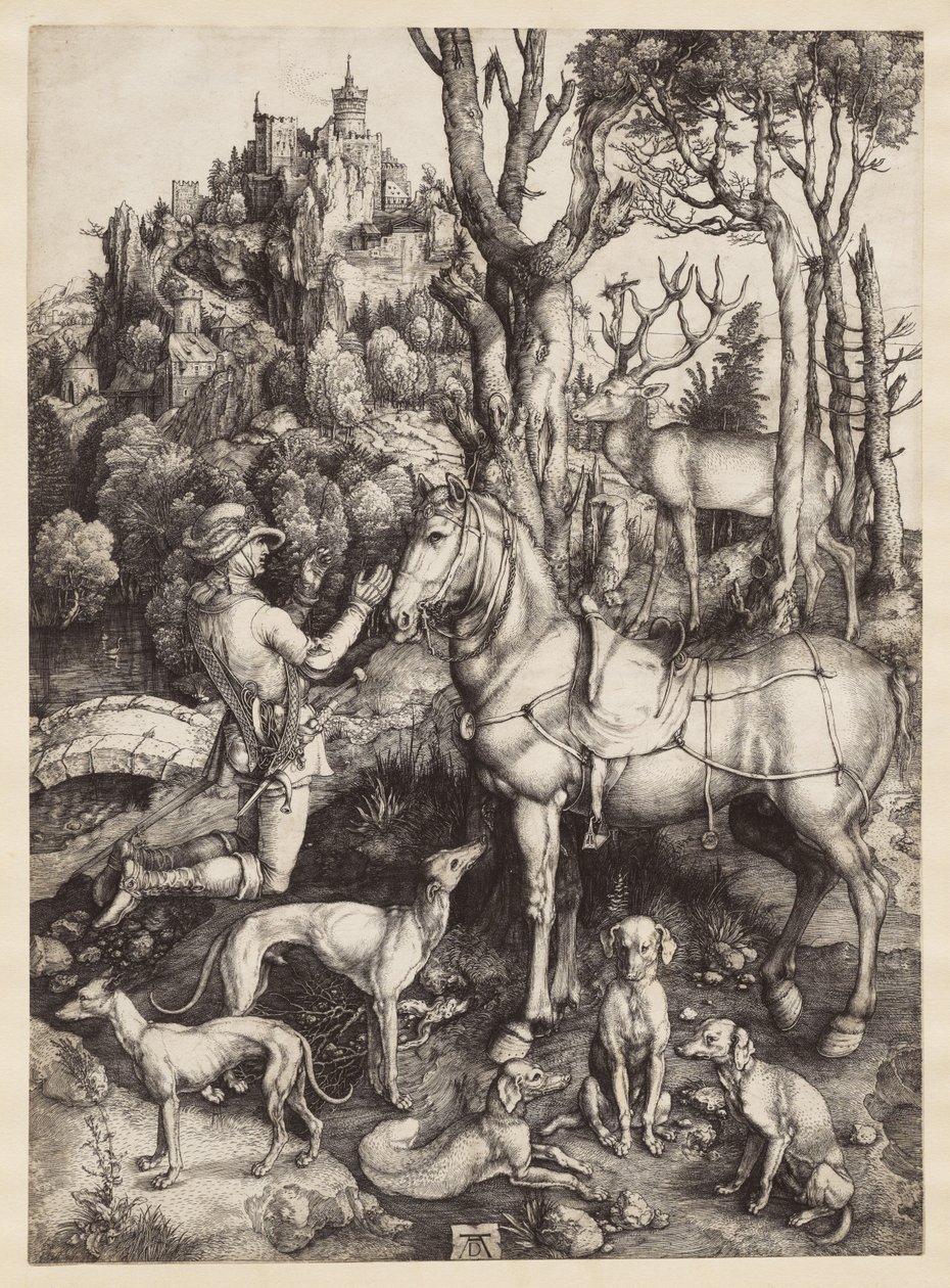 Sankt Eustachius av Albrecht Dürer