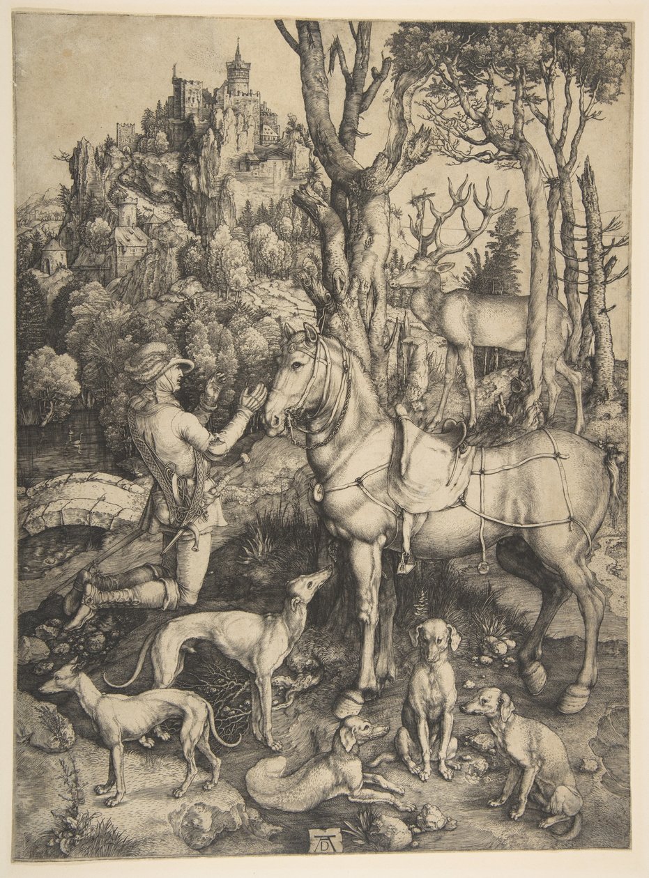 Sankt Eustachius av Albrecht Dürer