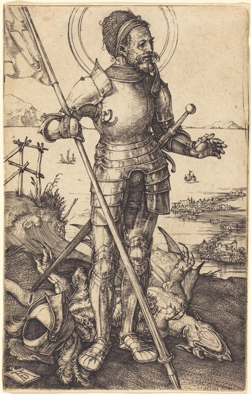 Sankt Göran stående av Albrecht Dürer