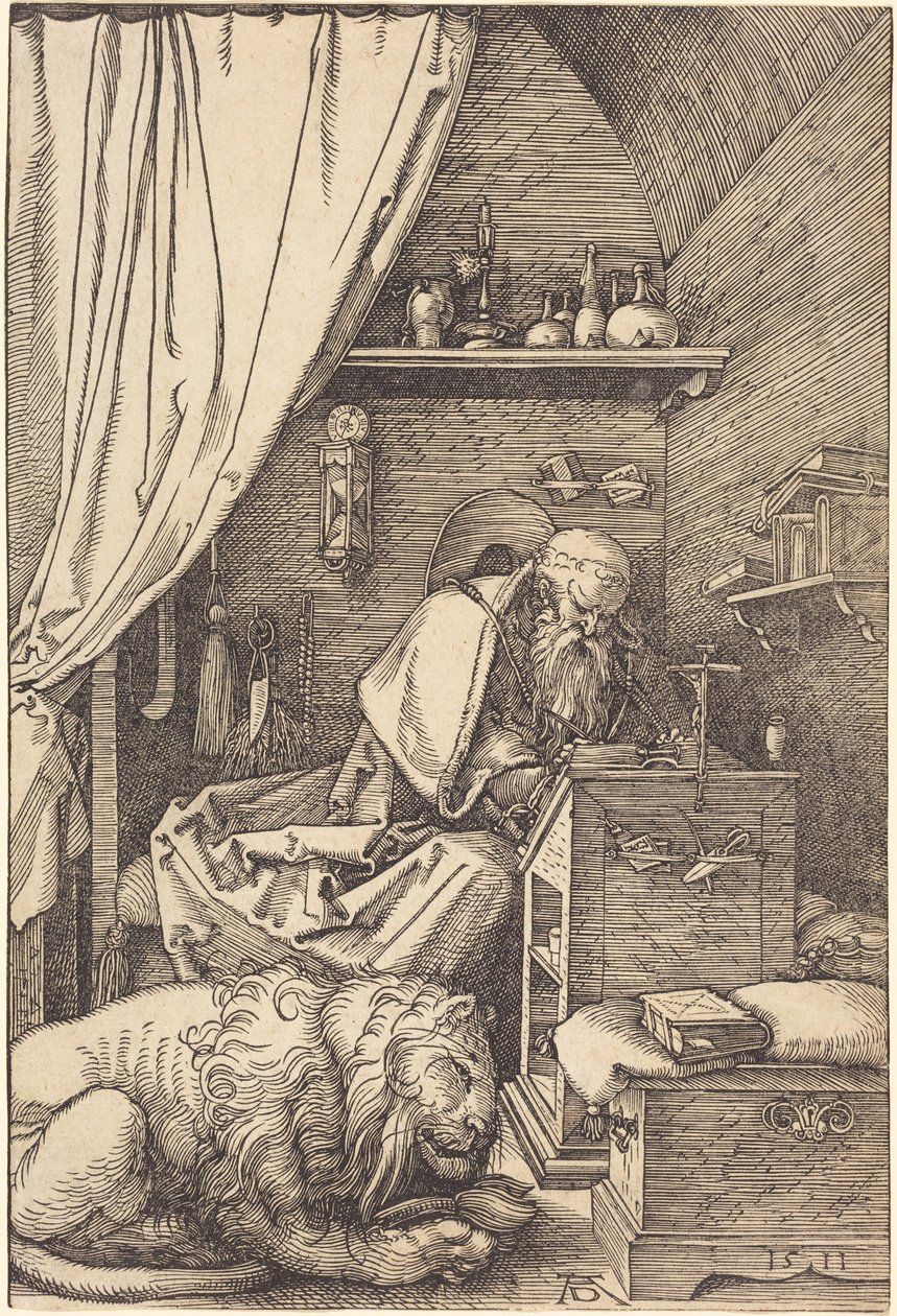 Sankt Hieronymus i sin cell av Albrecht Dürer