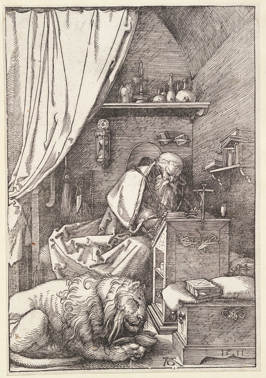 Sankt Hieronymus i sin cell av Albrecht Dürer