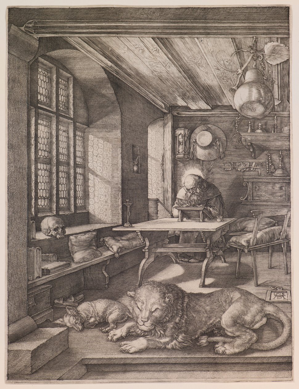 Den helige Hieronymus i sitt arbetsrum av Albrecht Dürer