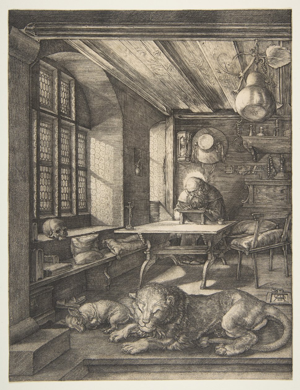 Den helige Hieronymus i sitt arbetsrum av Albrecht Dürer
