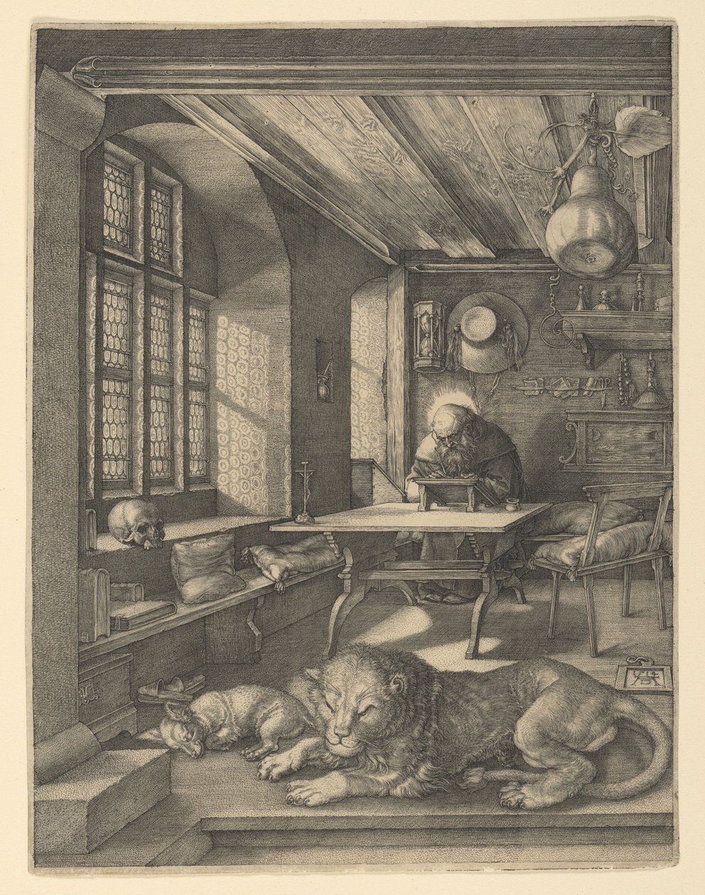 Den helige Hieronymus i sitt arbetsrum av Albrecht Dürer