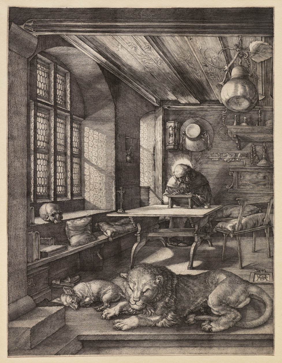 Sankt Hieronymus i sin studie av Albrecht Dürer