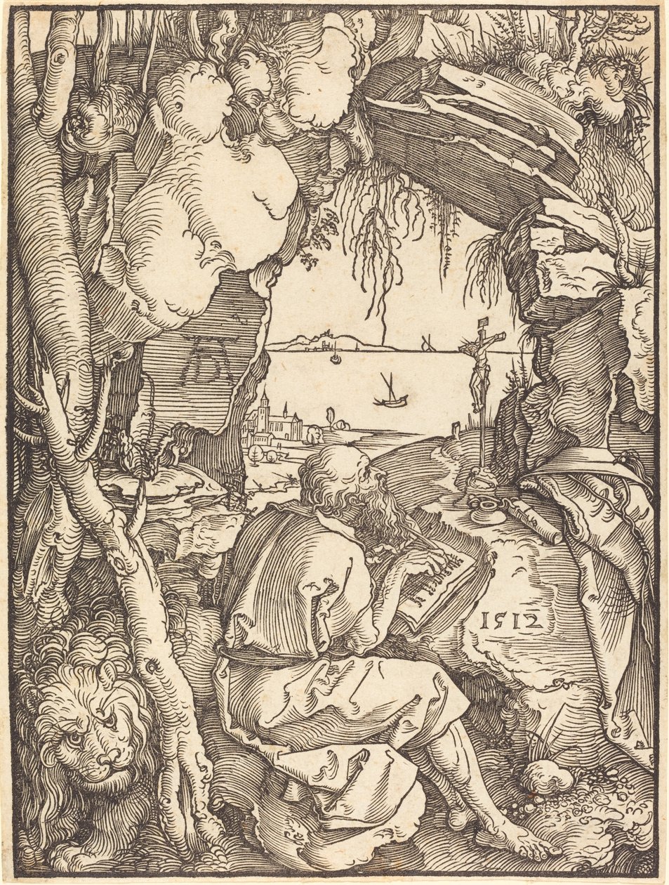 Saint Hieronymus i en grotta av Albrecht Dürer