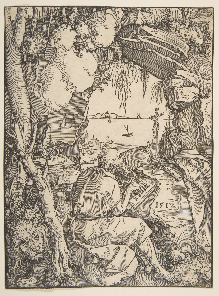 Sankt Hieronymus i en grotta av Albrecht Dürer