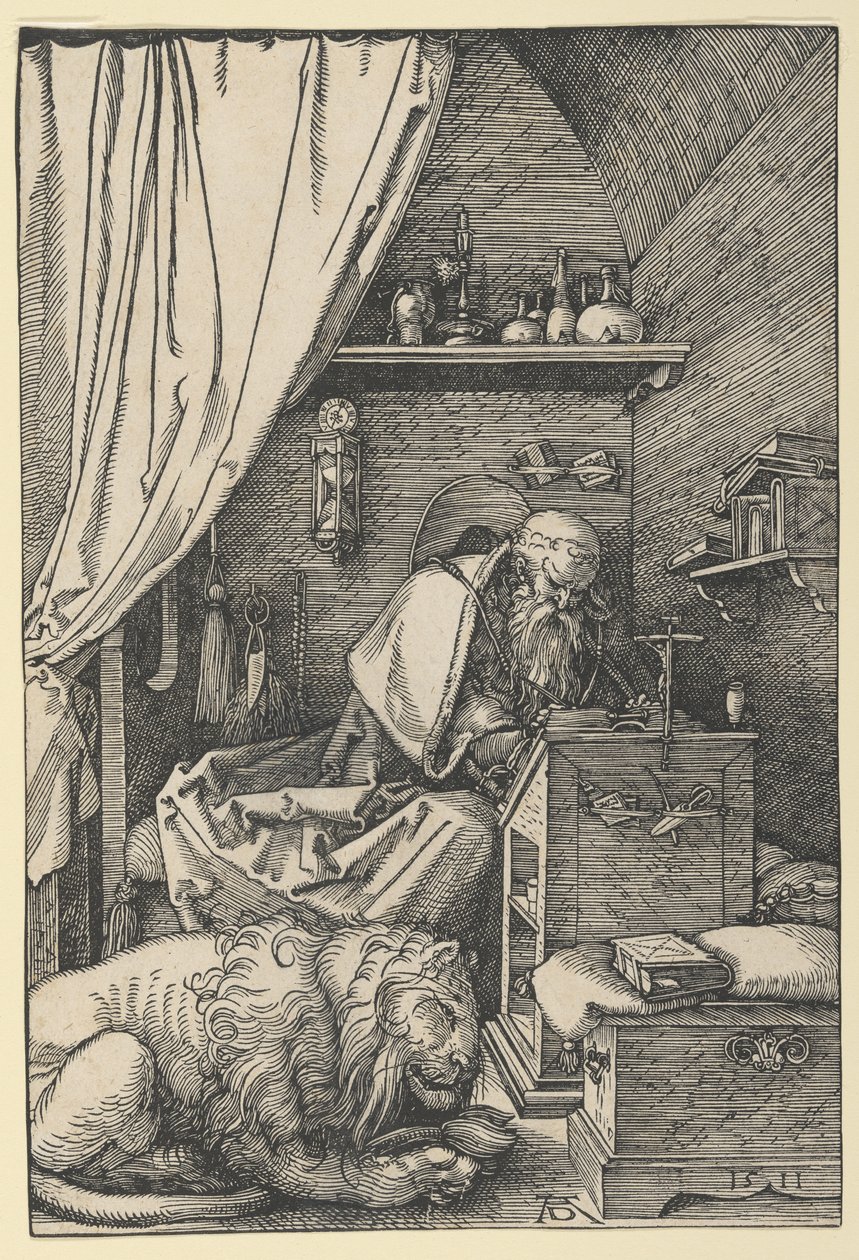 Sankt Hieronymus i sin cell av Albrecht Dürer