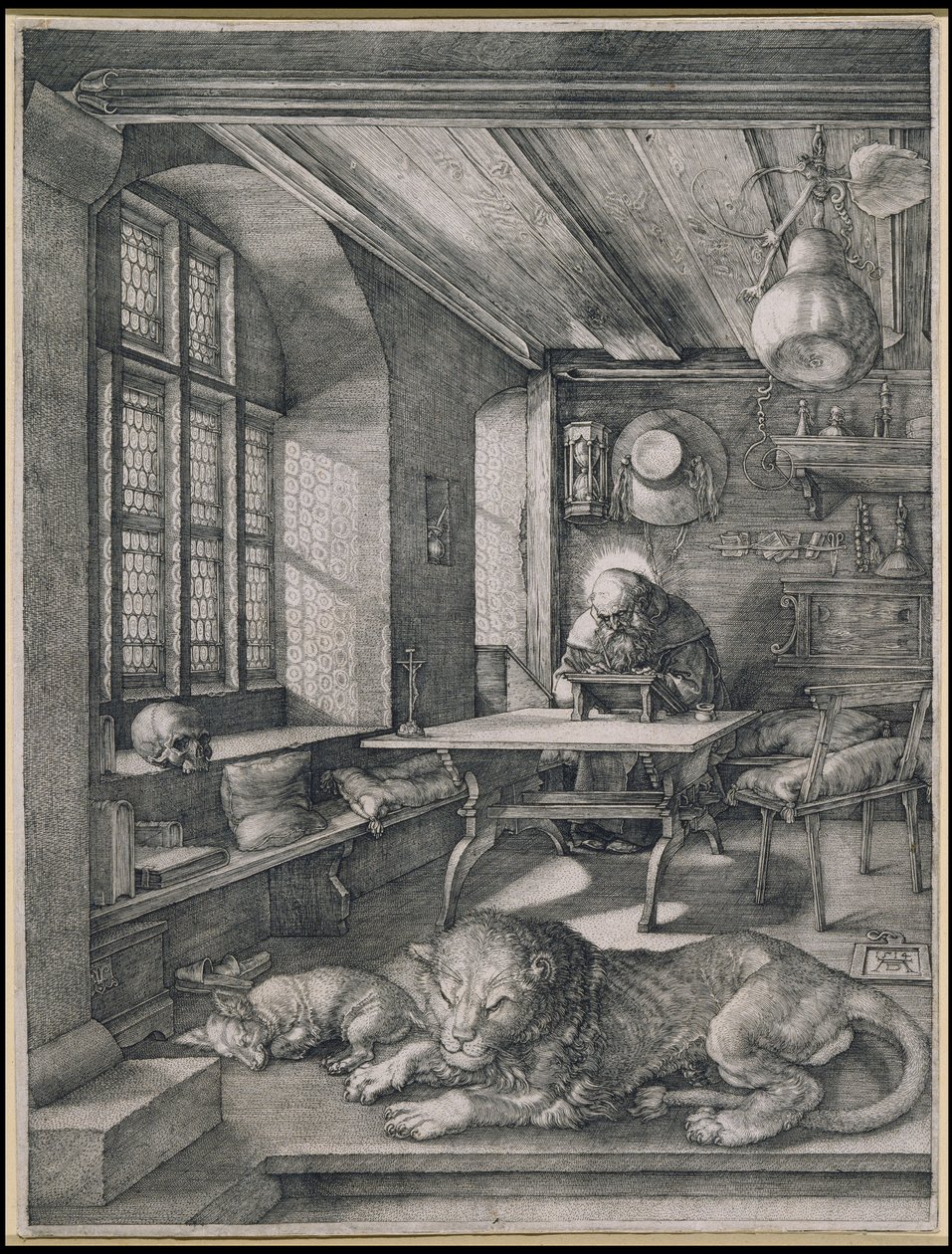 Den helige Hieronymus i sitt arbetsrum av Albrecht Dürer