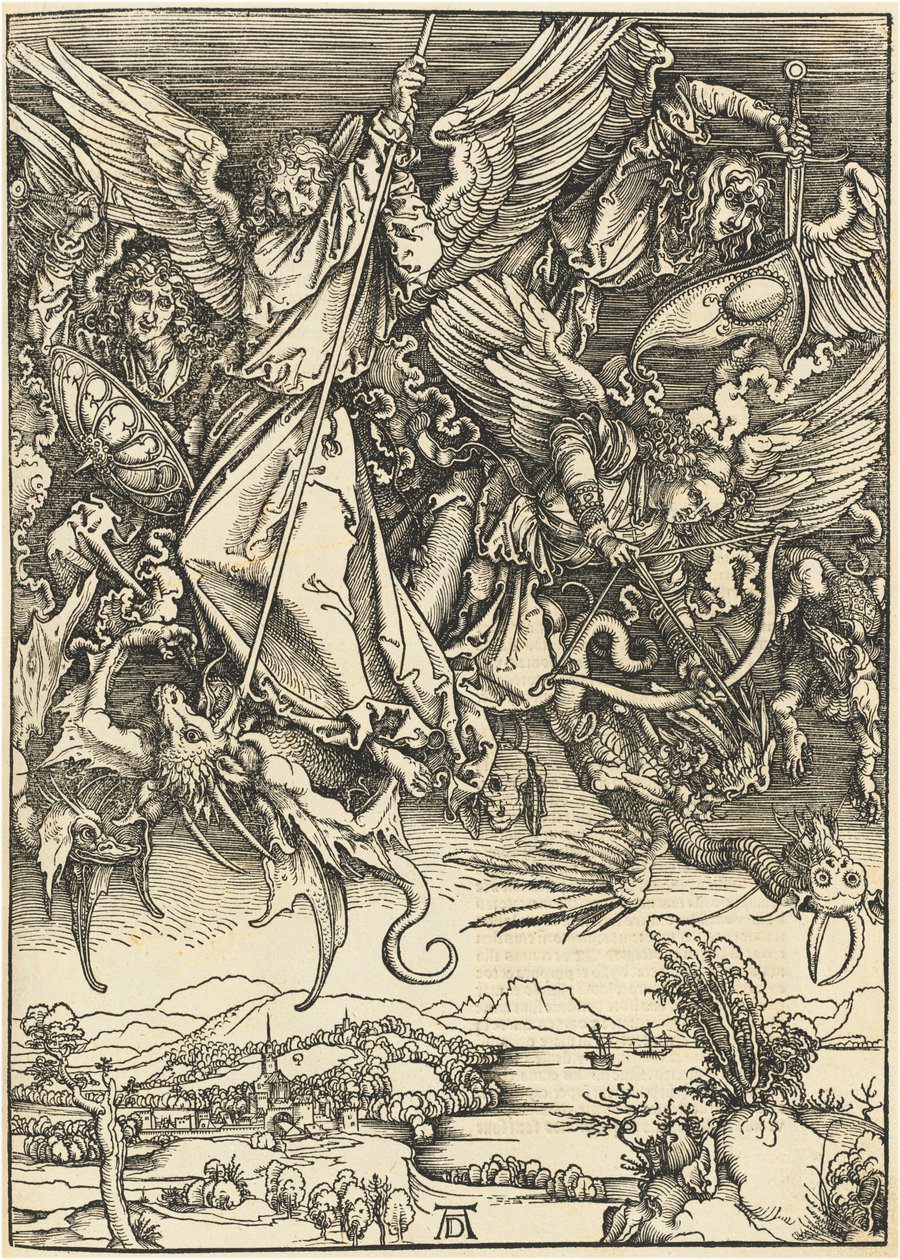 Sankt Mikael i kamp med draken av Albrecht Dürer